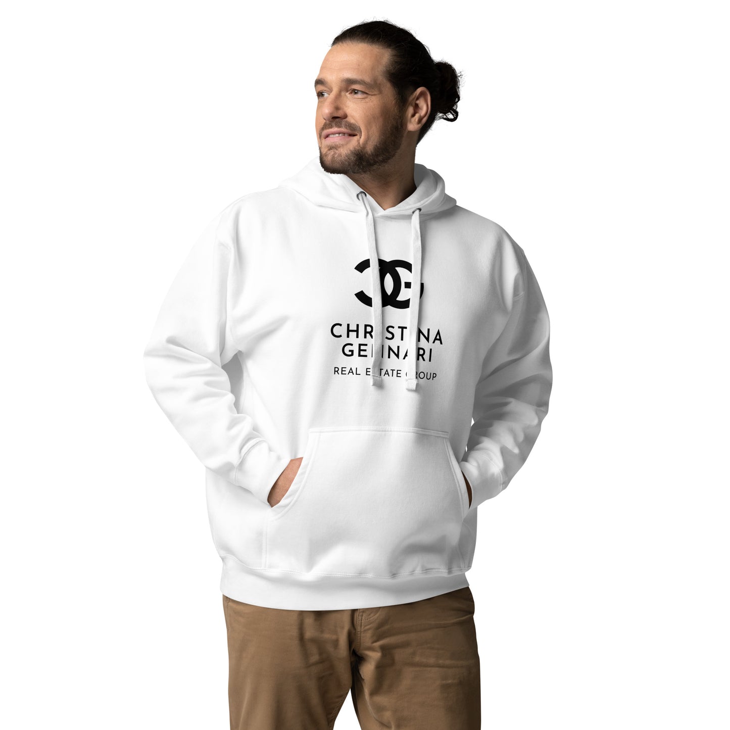 CG White Unisex Hoodie