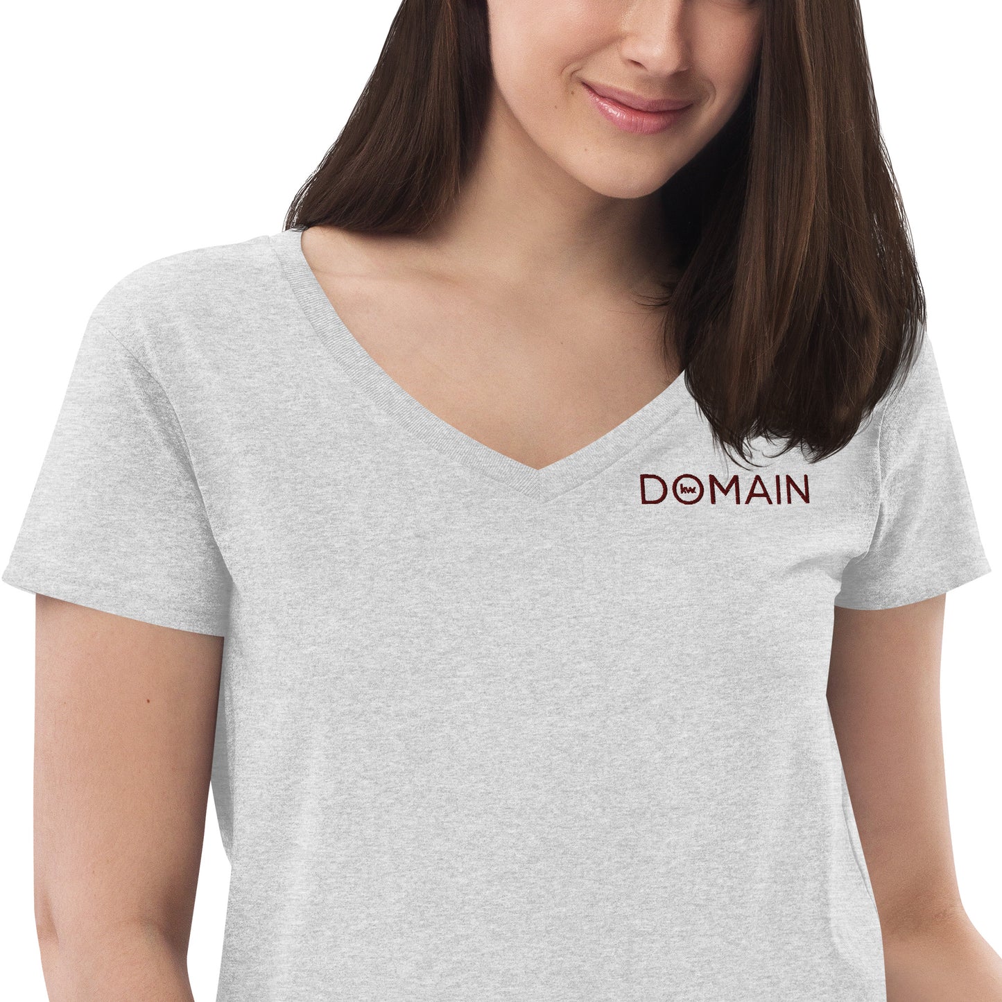 Women’s recycled v-neck t-shirt